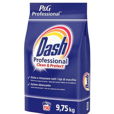 Dash Clean & Protect detersivo in polvere professionale 9,75kg 150 lavaggi