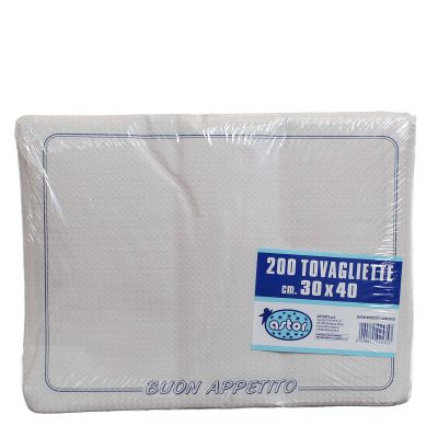 Confezione tovagliette americane usa e getta Astor 30x40 buon appetito azzurro