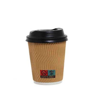 500 Bicchieri termici Onda 250ml con coperchio