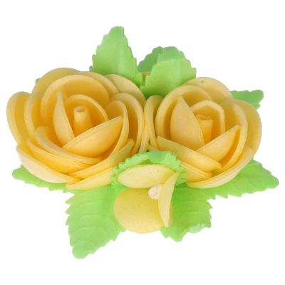 Bouquet di cialda fiori di ostia giallo per decorazione