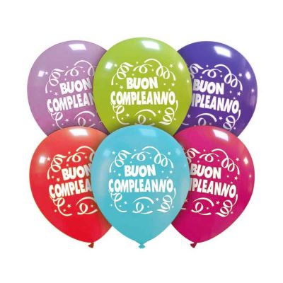 Palloncini Lattice Buon Compleanno Colori Misti Medi