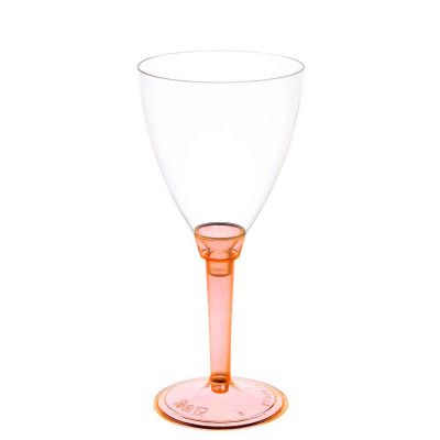 Calici acqua Poloplast gambo lungo arancio fluo