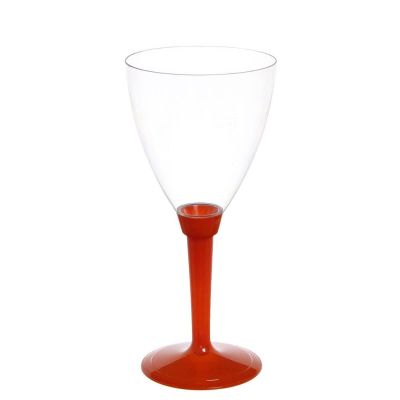 Calici acqua Poloplast gambo lungo arancio