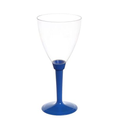 Calici acqua Poloplast gambo lungo blu
