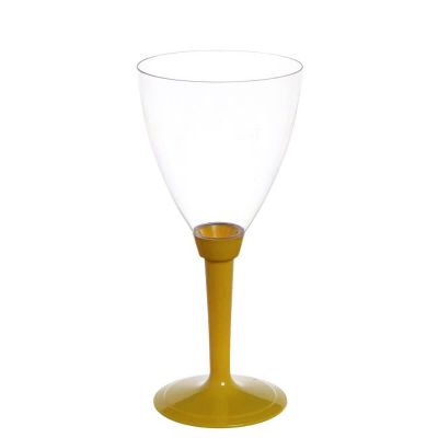 Calici acqua Poloplast gambo lungo giallo