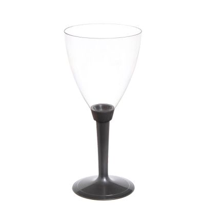 Calici acqua Poloplast gambo lungo argento