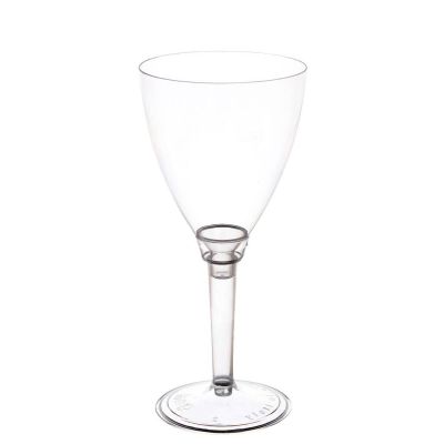 Calici acqua Poloplast gambo lungo trasparente