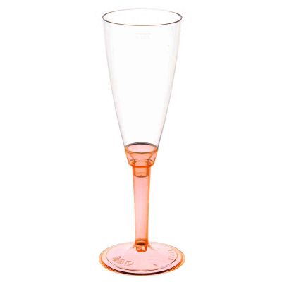 Flutes calici Poloplast gambo lungo arancio fluo
