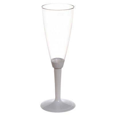 Flutes calici Poloplast gambo lungo bianco