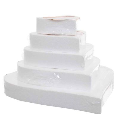 Base cuore in polistirolo bianco alta 5 cm