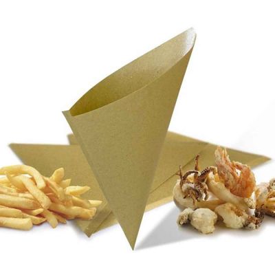 Coni finger food in carta paglia per fritti