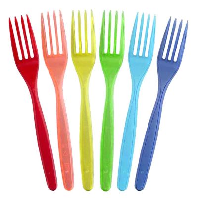 15 Forchette di plastica verde lavabili e riutilizzabili DOpla 