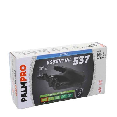 Guanti in nitrile nero Icoguanti Palmpro Essential 537 M 7-7,5