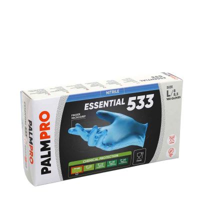 100 Guanti nitrile monouso Icoguanti Essential 533 L 8-8.5