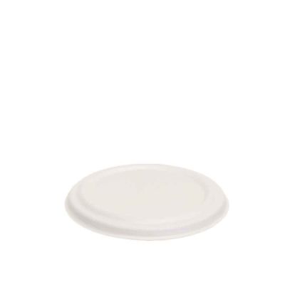 50 Coperchi per zuppiere da asporto compostabili in polpa Ø13cm