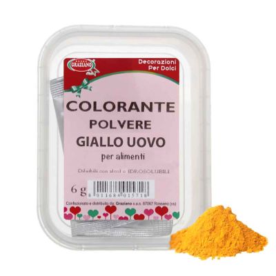 Colorante alimentare in polvere giallo uovo 6 g