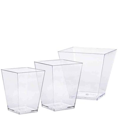 Bicchierini finger food monoporzioni Piramide trasparenti