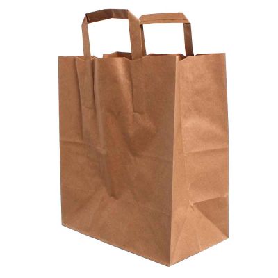 250 Shopper buste in carta con manici Avana Eco