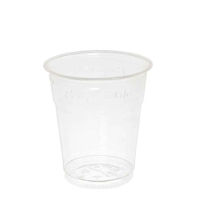 50 Bicchieri Kristal BIO compostabili in PLA 250 ml