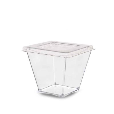 Bicchierini monoporzione Diamante 120cc con coperchio