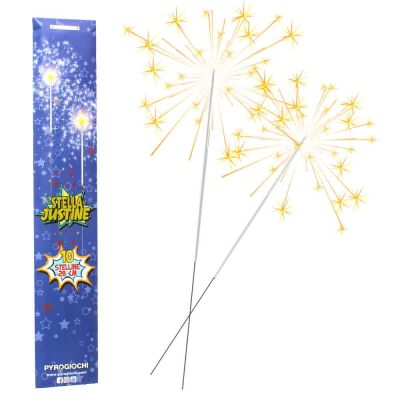 10 stelline scintillanti capodanno Justine 28 cm