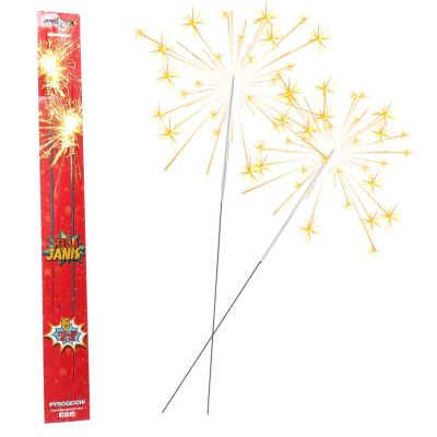 6 stelline scintillanti capodanno Janis 40 cm
