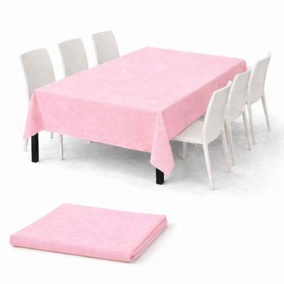 Tovaglia TNT effetto tessuto rettangolare rosa