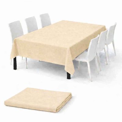 Tovaglia TNT effetto tessuto rettangolare sabbia