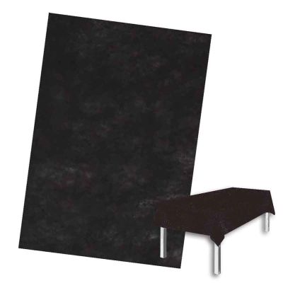 Tovaglia TNT effetto tessuto rettangolare 150x240cm nero