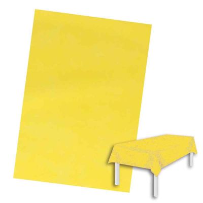 Tovaglia TNT effetto tessuto rettangolare giallo
