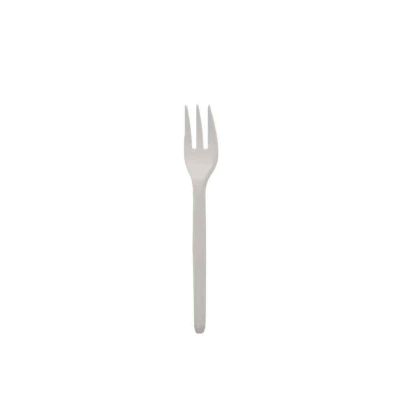 Forchettine in Mater-Bi® compostabili bianche 10 cm