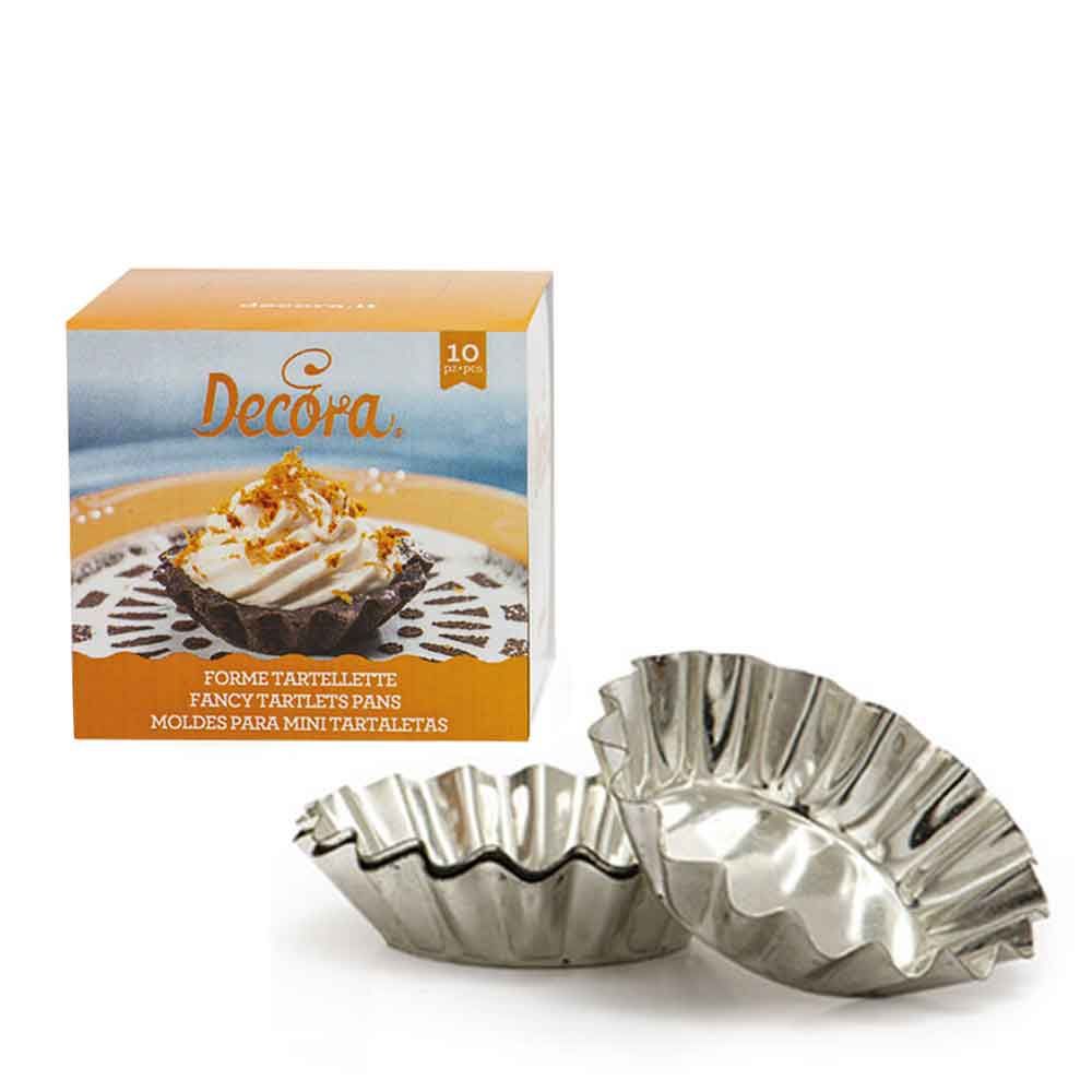 Stampi tartellette per dolci in alluminio diametro 8 cm - PapoLab