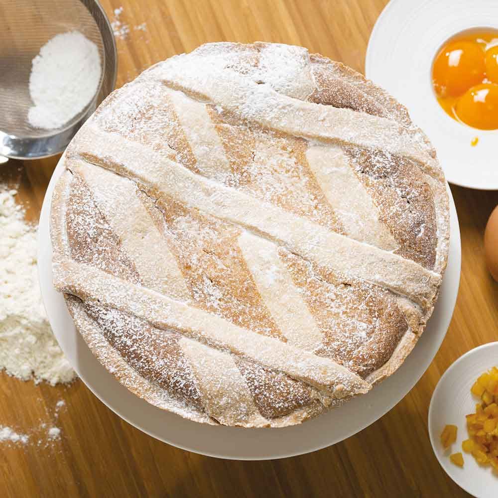 Pentalux Set 2 Pezzi Stampo tortiera conica Bassa in Alluminio ruoto per pastiera napoletana Pizza di Grano ⌀28cm h.4cm 