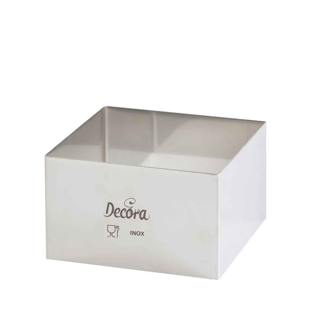 Sagoma quadrata acciaio inox coppapasta 8x8cm in offerta - PapoLab