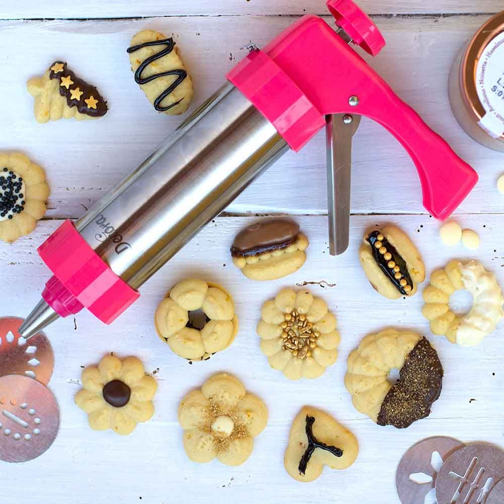 Pistola per biscotti e decorazione acciaio inox in offerta - PapoLab