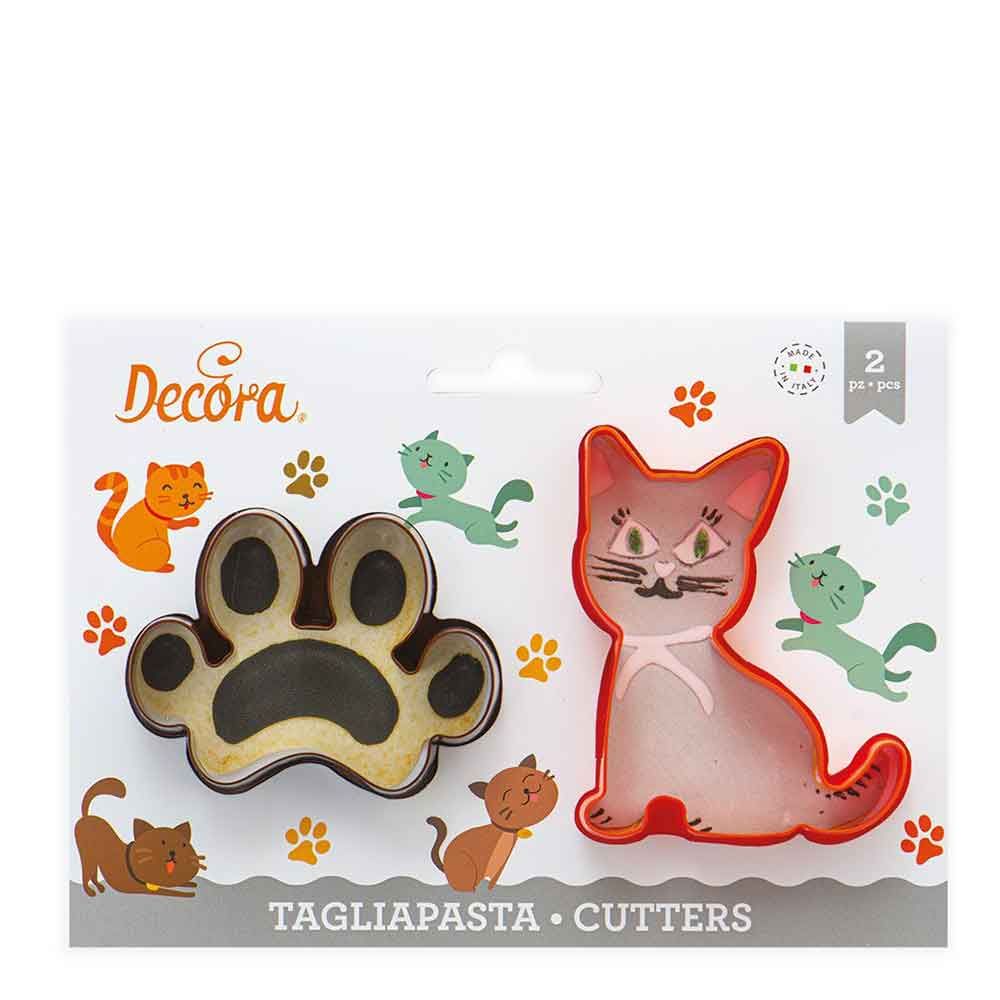 Cutter formine tagliapasta Decora animali gatto ed Impronta - PapoLab