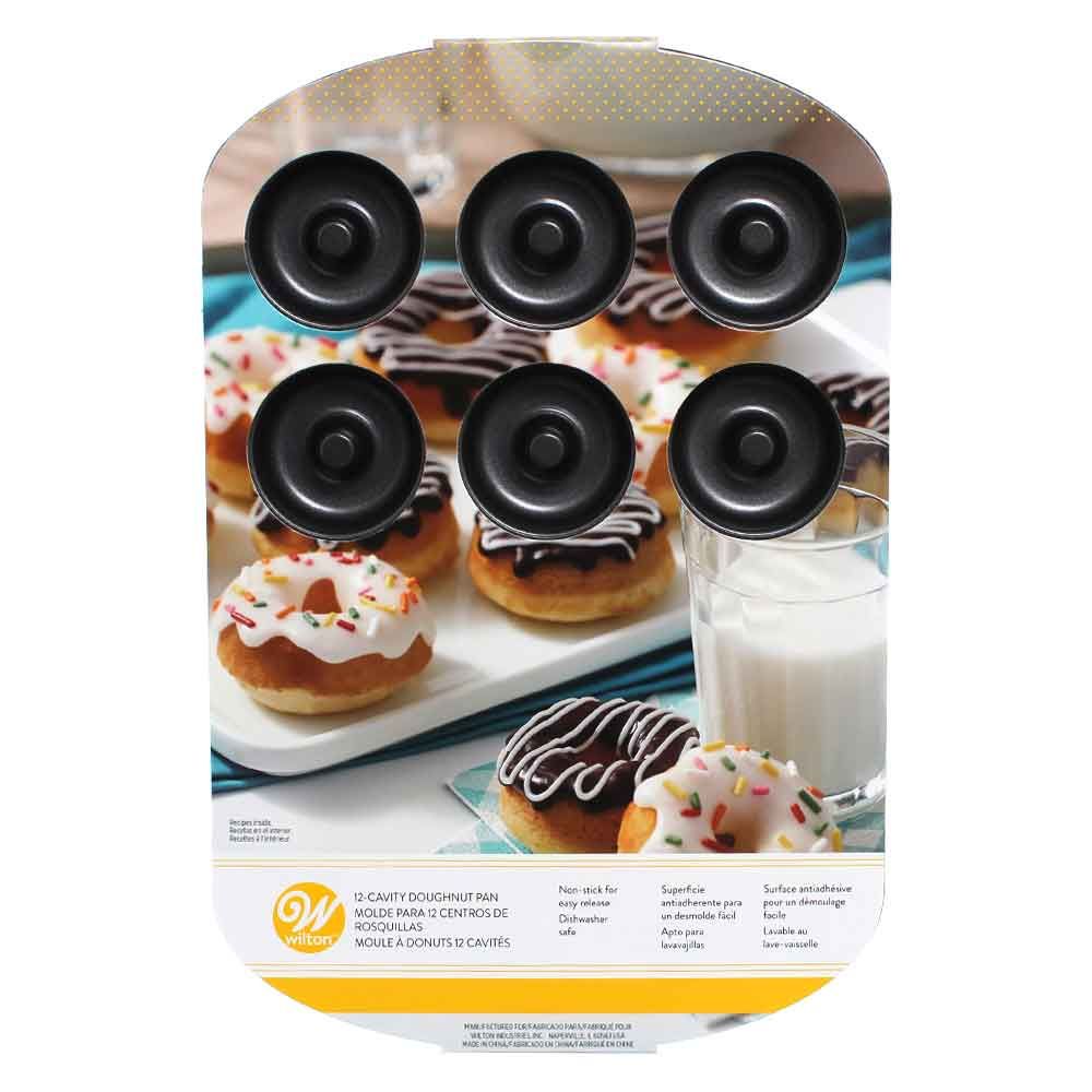 Stampo antiaderente per 12 ciambelline donuts Wilton - PapoLab