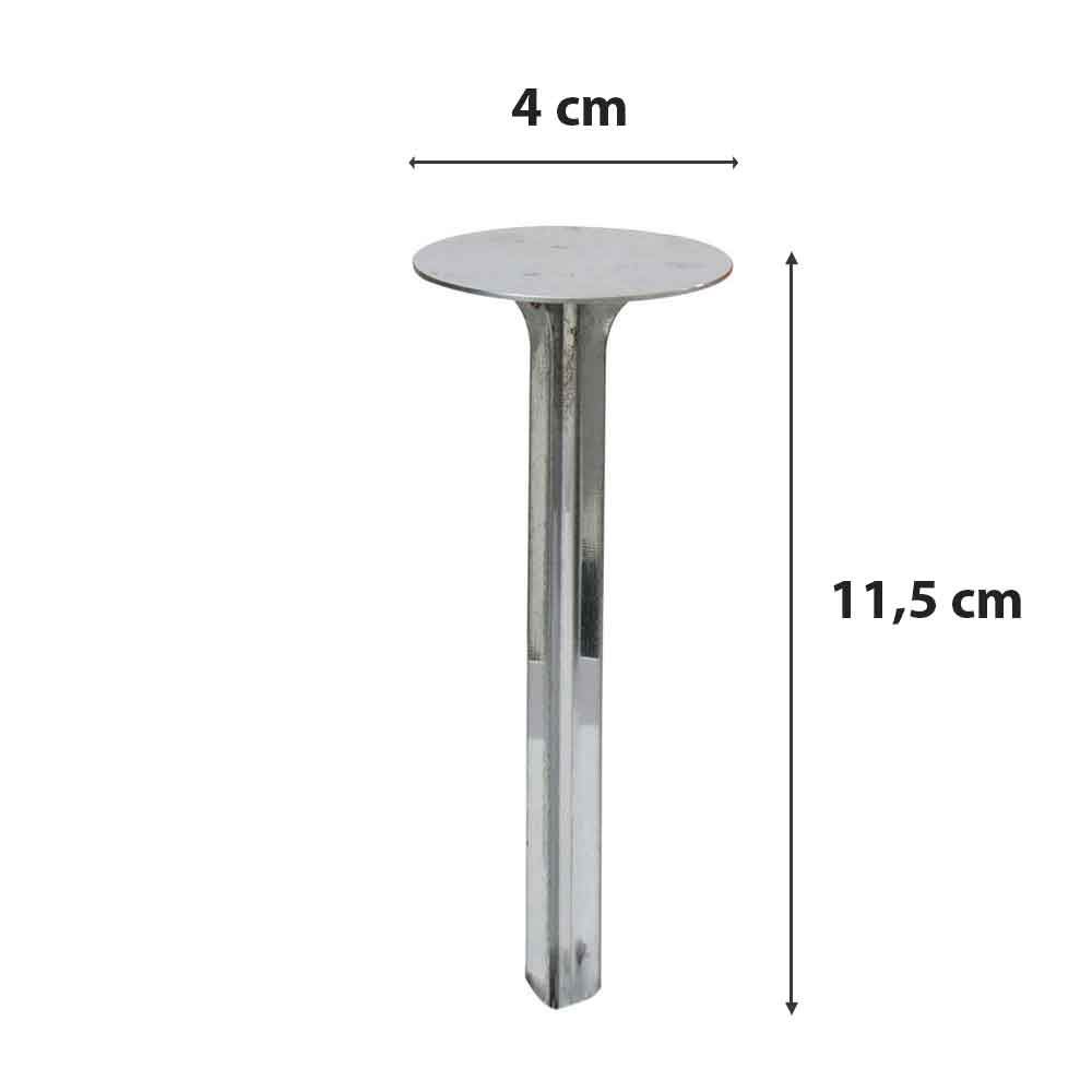 Spillo in acciaio inox diffondi-calore per cotture 11,5 x 4 cm