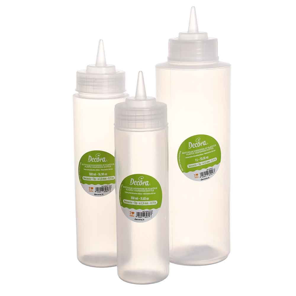 Dispenser / Bottiglia per bagna in plastica - da 500 ml - 1 pezzo - DECORA
