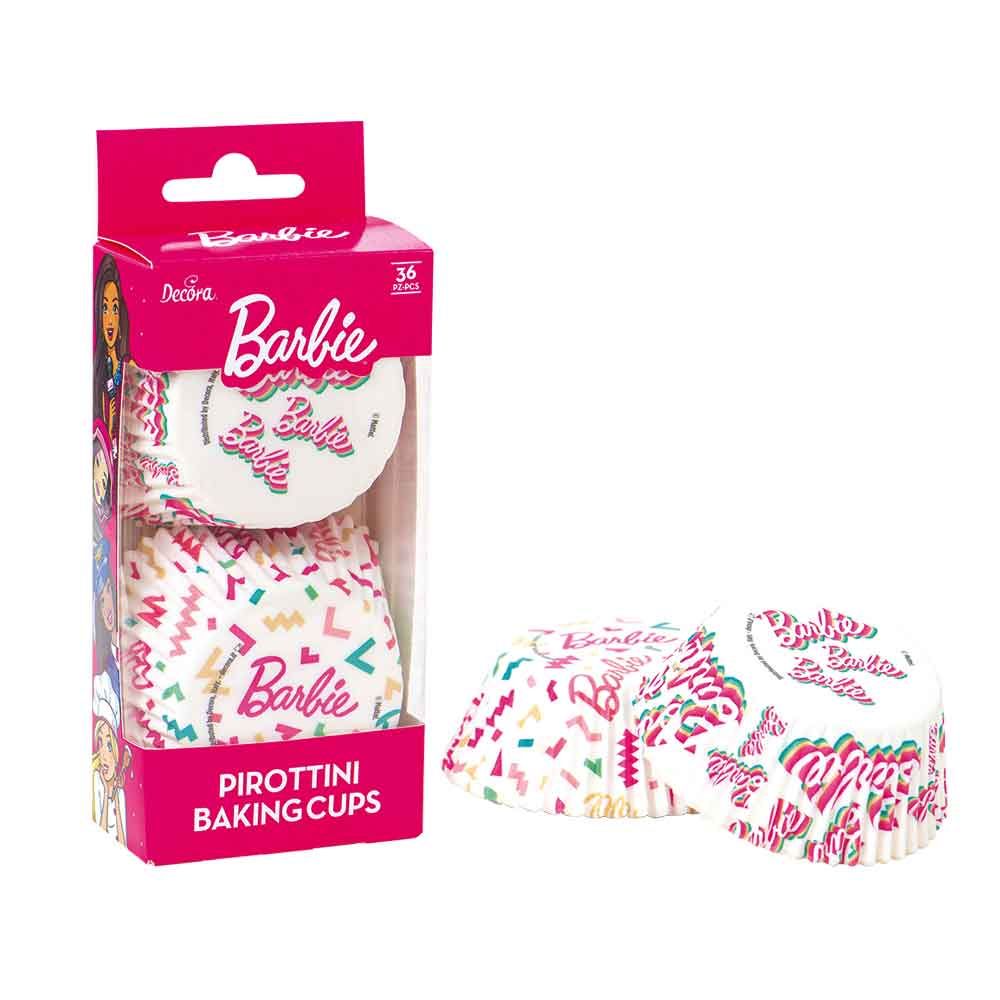 Pirottini in carta per muffin Barbie 4 da 5cm in offerta - PapoLab