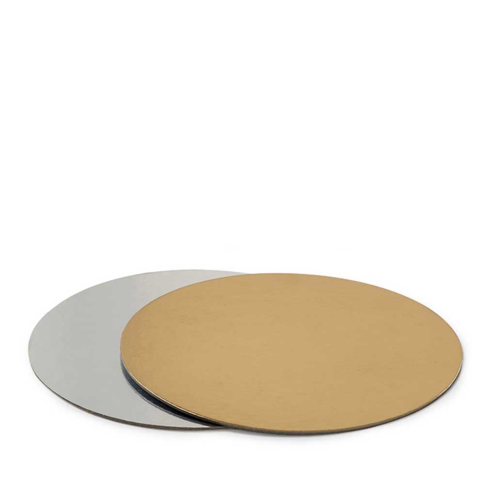 Disco sottotorta rotondo grande 30 cm cartone oro in offerta - PapoLab