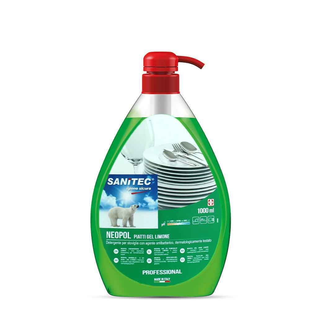 Washup Limone sapone piatti lavaggio a mano Sanitec 1 L - PapoLab