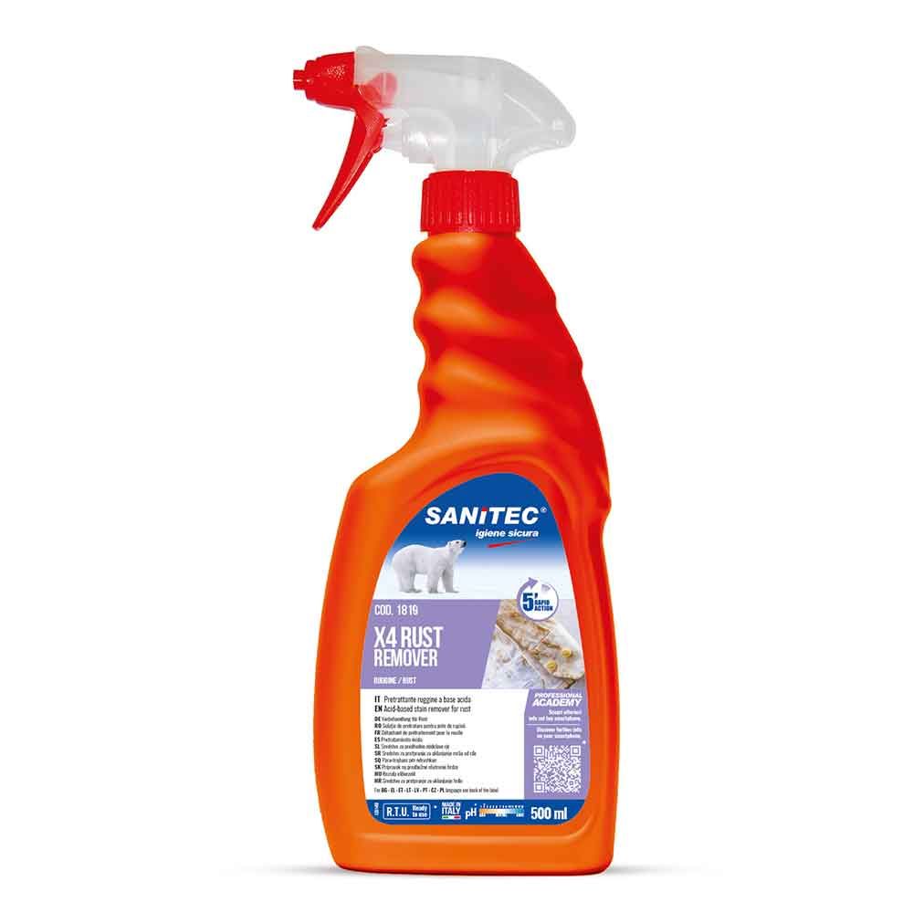 Smacchiatore spray tessuti macchie di ruggine Sanitec 500ml - PapoLab