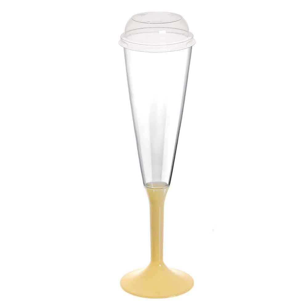 anti rottura Set da 3 calici da champagne in plastica flute da champagne ideale per cene all’aperto in acrilico colorato lavabili in lavastoviglie 