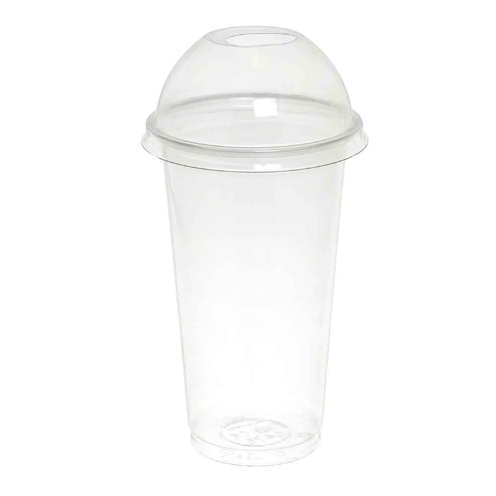 Bicchieri Tumbler Kristal 350cc con coperchio alto forato - PapoLab