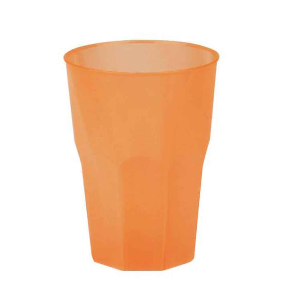 Bicchieri da cocktail plastica riutilizzabile arancio 420ml - PapoLab