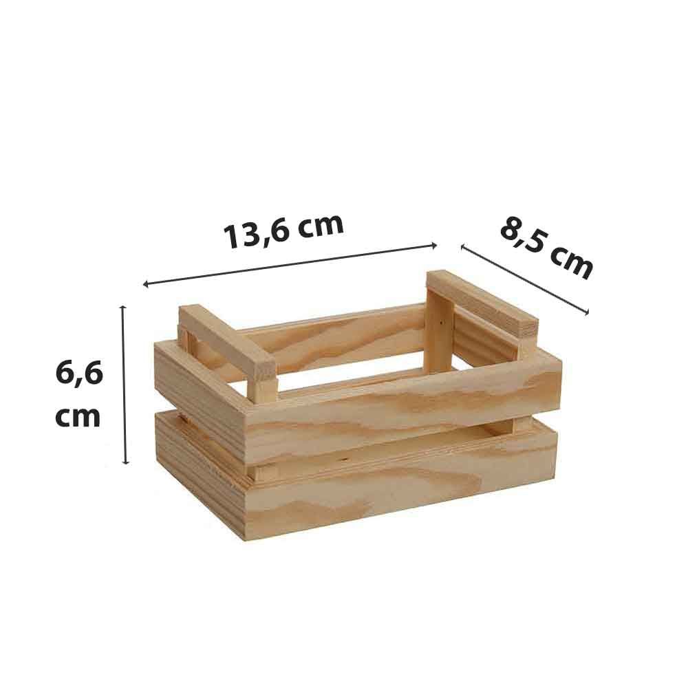 Mini cassetta in legno piccola per decorazione in offerta - PapoLab