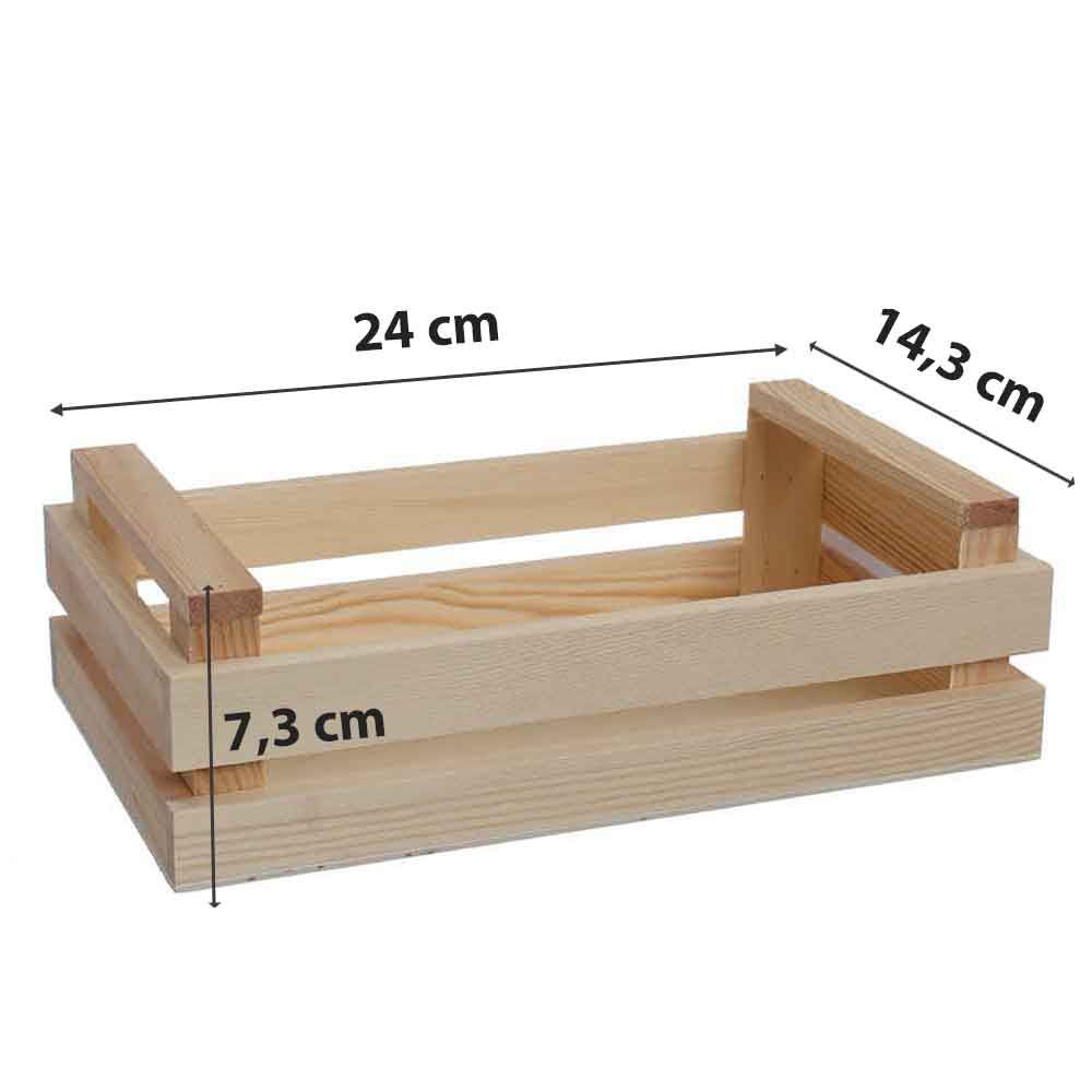 Mini cassetta in legno media per decorazione in offerta - PapoLab