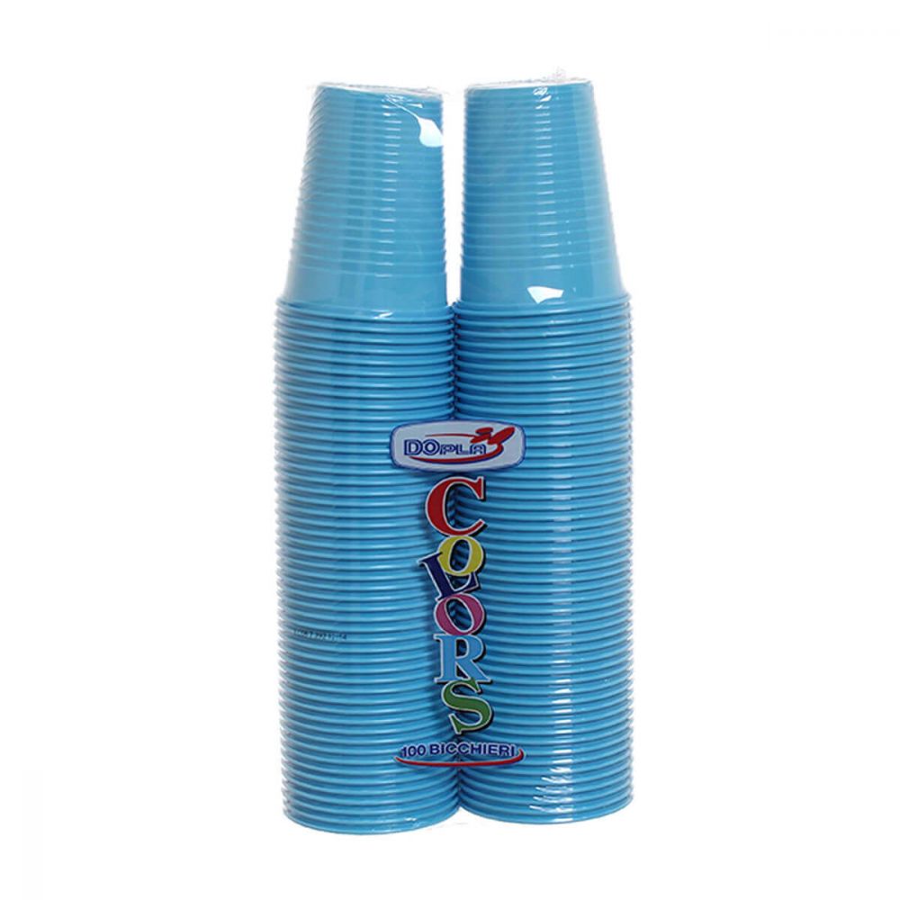 Bicchiere per acqua in plastica con motivo a rombi tinta unita colore: cachi Blu Blu litty089 