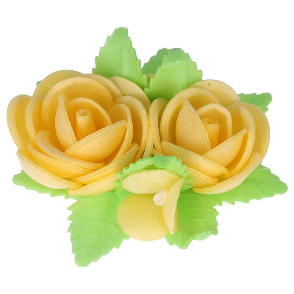 Bouquet di cialda fiori di ostia giallo per torte in offerta - PapoLab